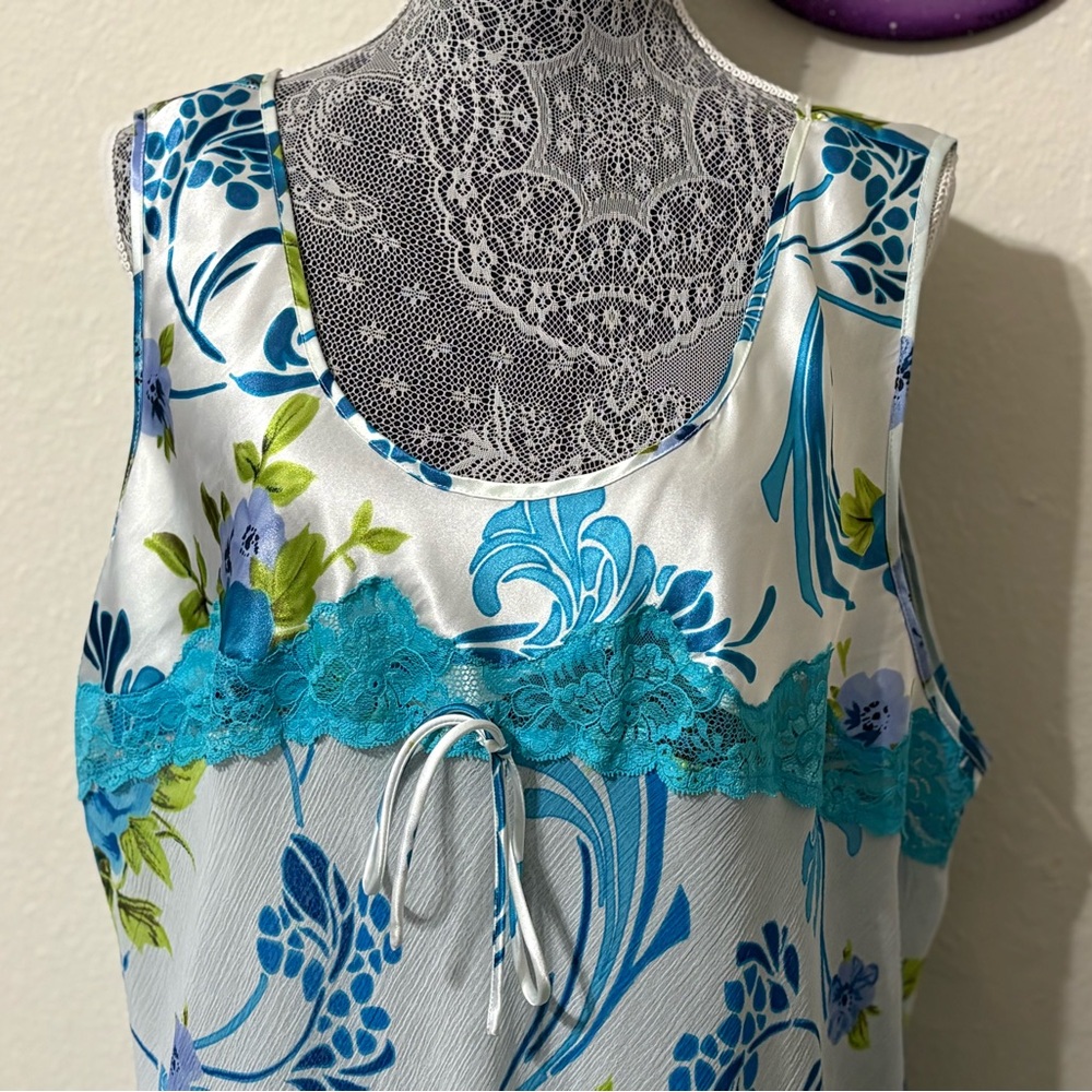 Floral Lace Trim Dress